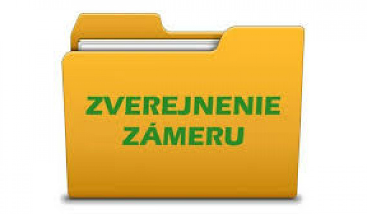 Fotka - Zverejnenie zámeru – predaj majetku